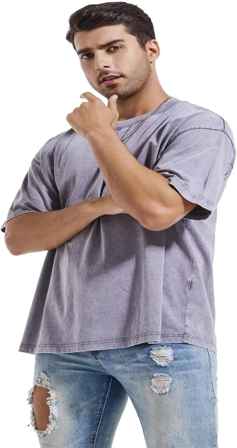 3 Pack T Shirts for Men Short Sleeve Cotton Crew Neck Work T Shirts Solid Casual Undershirt Gym Sport Pullover Tops