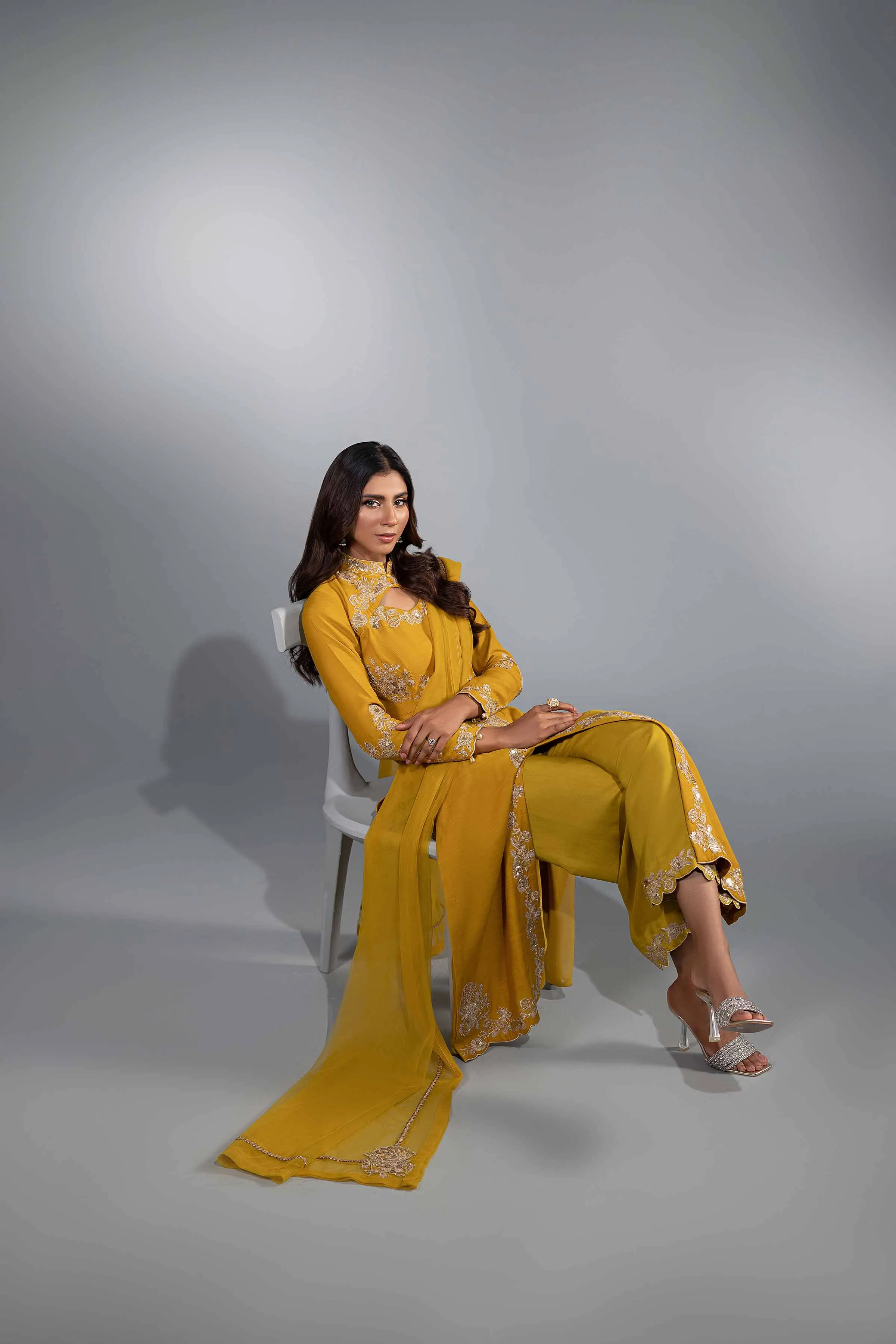 3 Piece - Embroidered Suit - KFW24-53