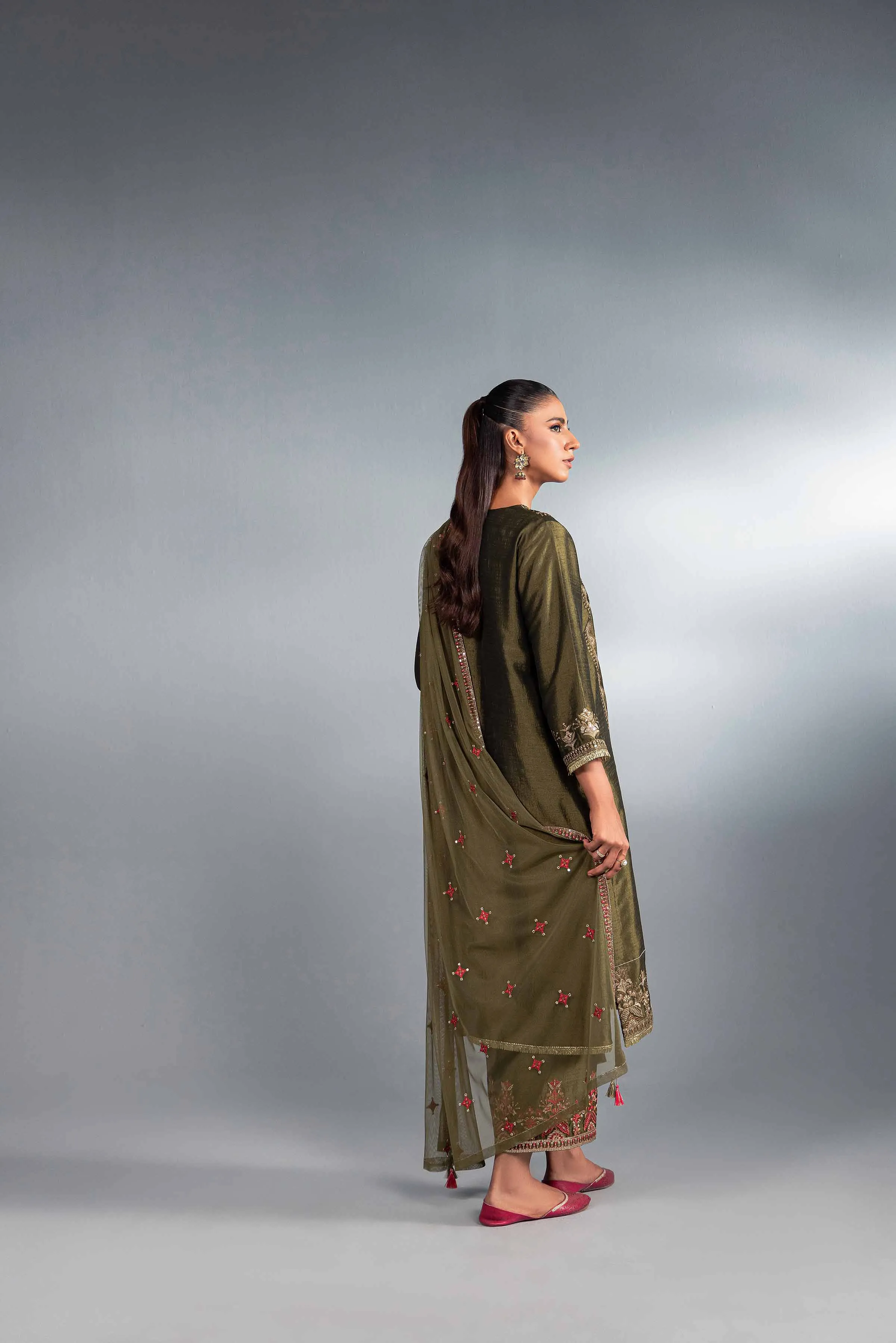 3 Piece - Embroidered Suit - KFW24-59