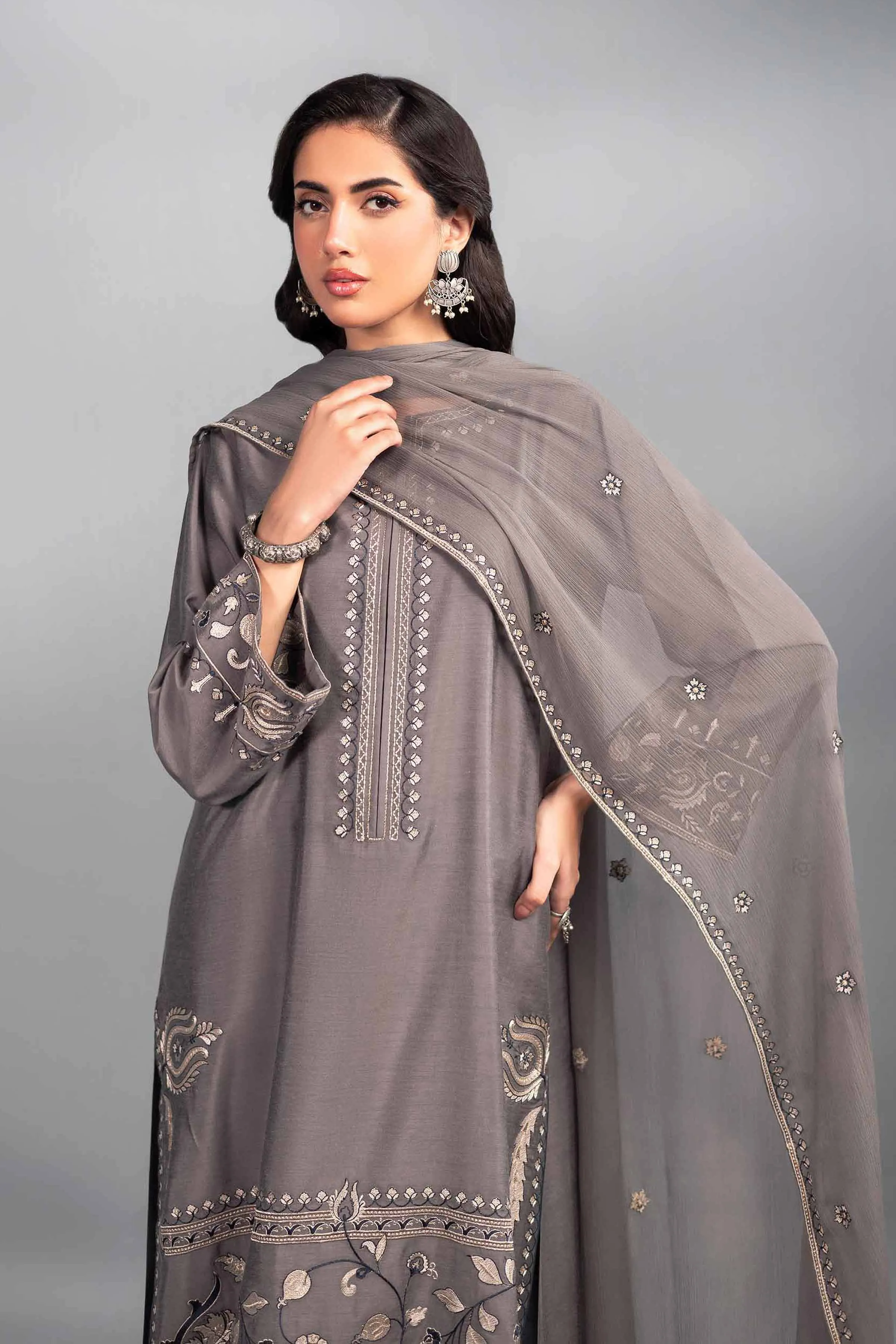 3 Piece - Embroidered Suit - KFW24-60
