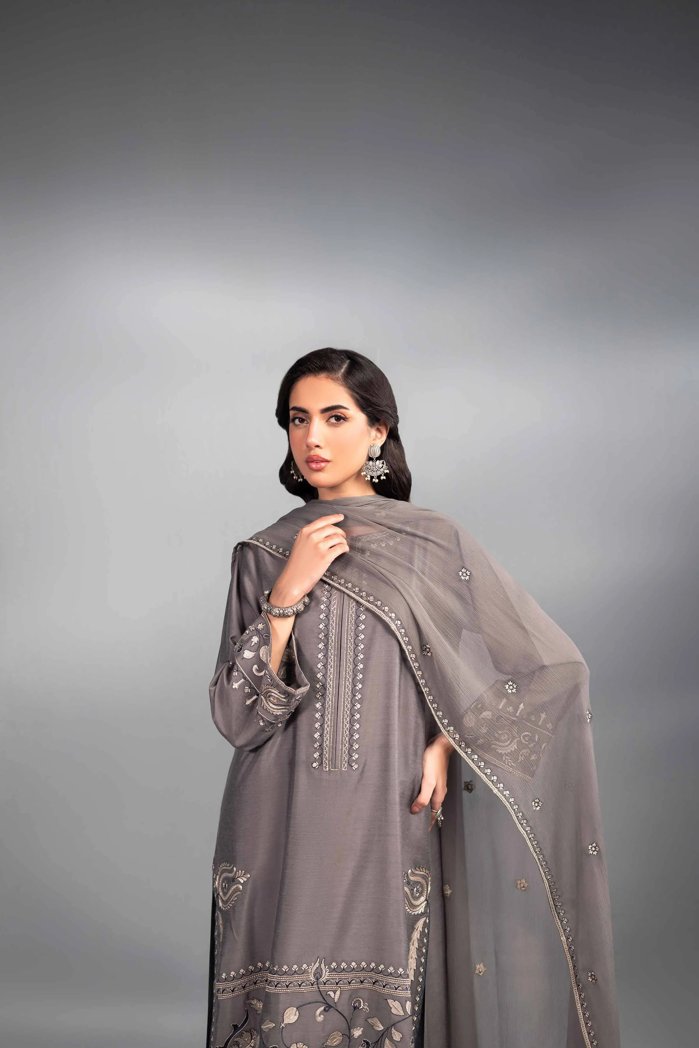 3 Piece - Embroidered Suit - KFW24-60