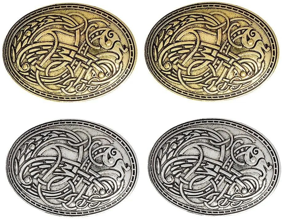 Abbraccia 4 Medieval Viking Brooches Pins Cloak Shawl Scarf Brooch