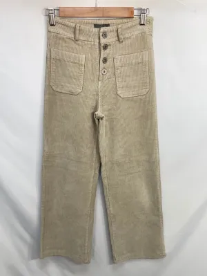 AZALEA.Pantalones pana beige culottes T.34
