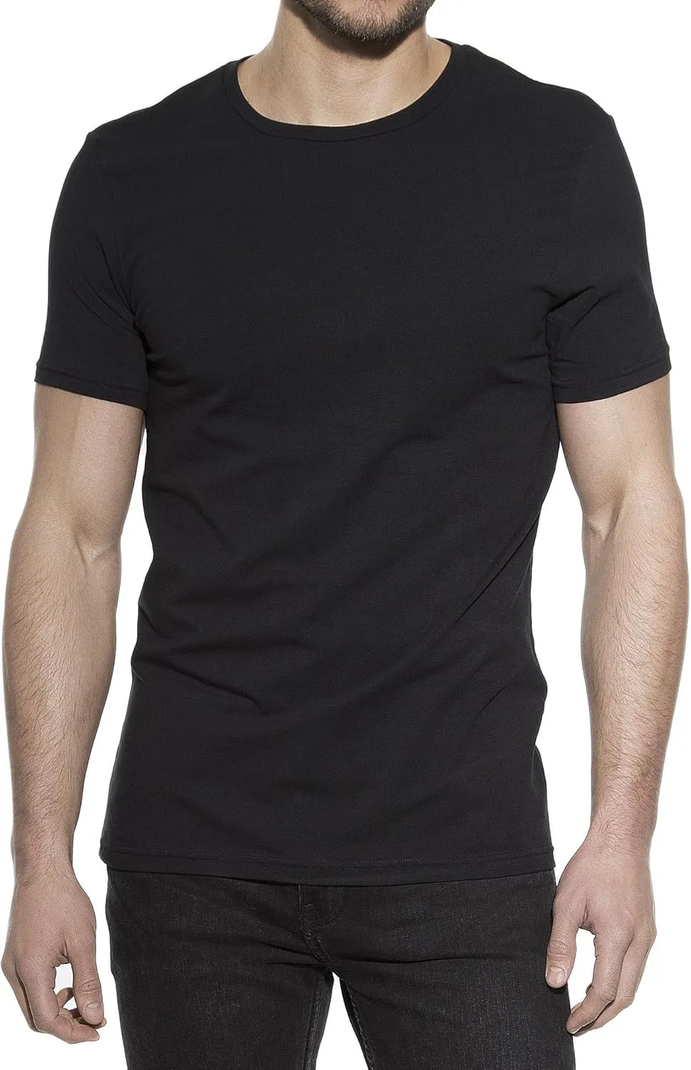 Bread & Boxers 2-Pack Crew-Neck T-Shirt Black S