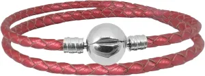 Christmas Gift Leather Charm Braided Chain Silver Plated Womens Bead Charms for Bracelets Jewelry 38cm14.96in(18cm 7.1in)