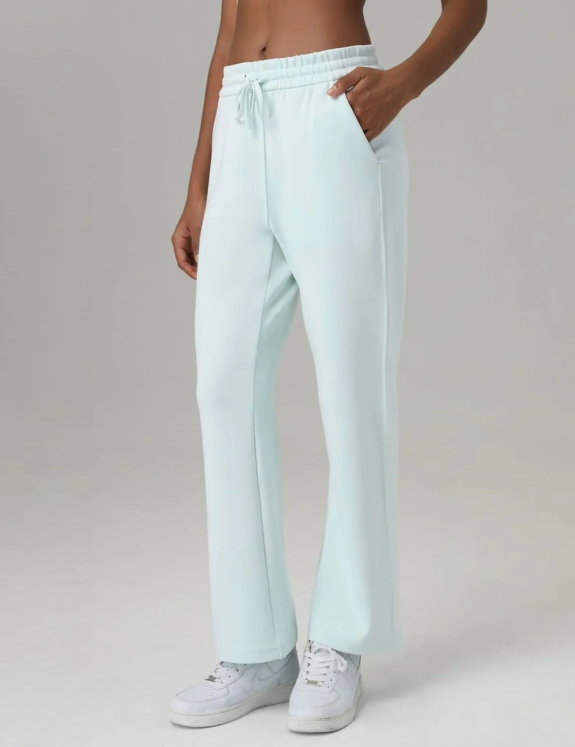 Colorfulkoala Women's High Waisted Soft Drawstring Modal Sweatpants Wide Leg Casual Lounge Pants with Pockets