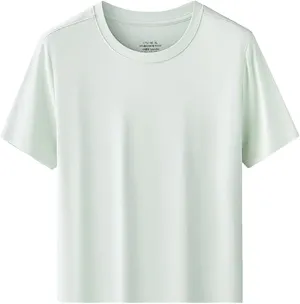 DBFBDTU Mens T-Shirts Shirt Solid Color Round Neck Short Sleeve T-Shirt Quick Dry Soft Mens T-Shirts