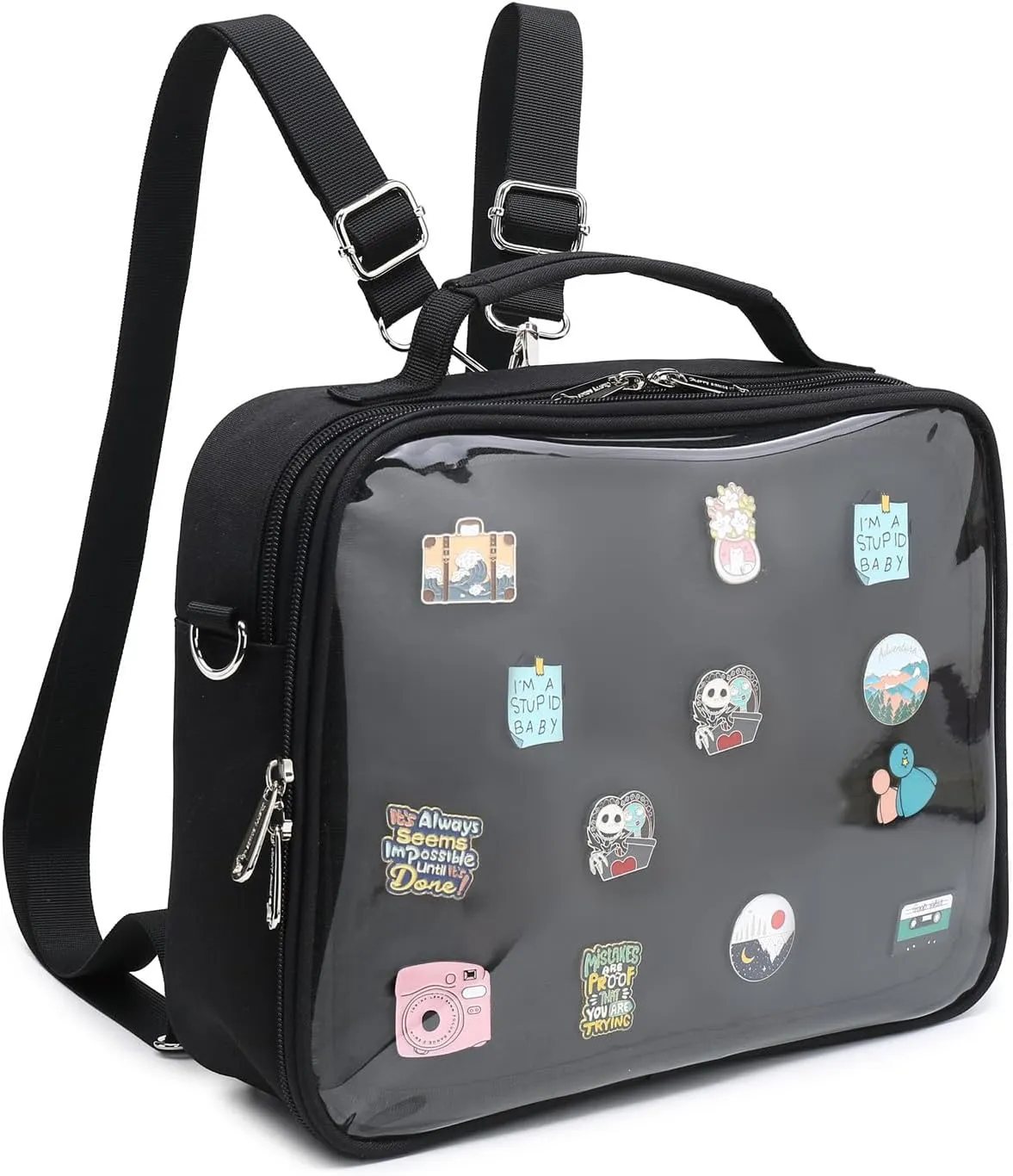Dopamine Color Ita Bag Backpack Satchel Oxford Crossbody Messenger Shoulder Bag