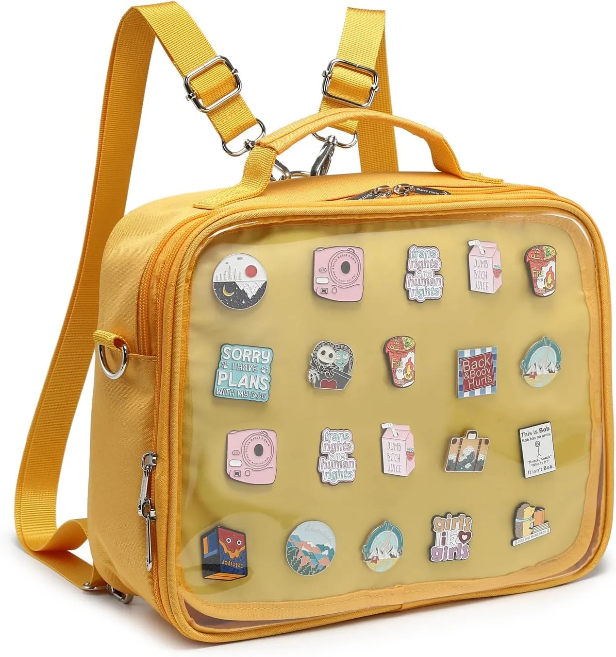 Dopamine Color Ita Bag Backpack Satchel Oxford Crossbody Messenger Shoulder Bag