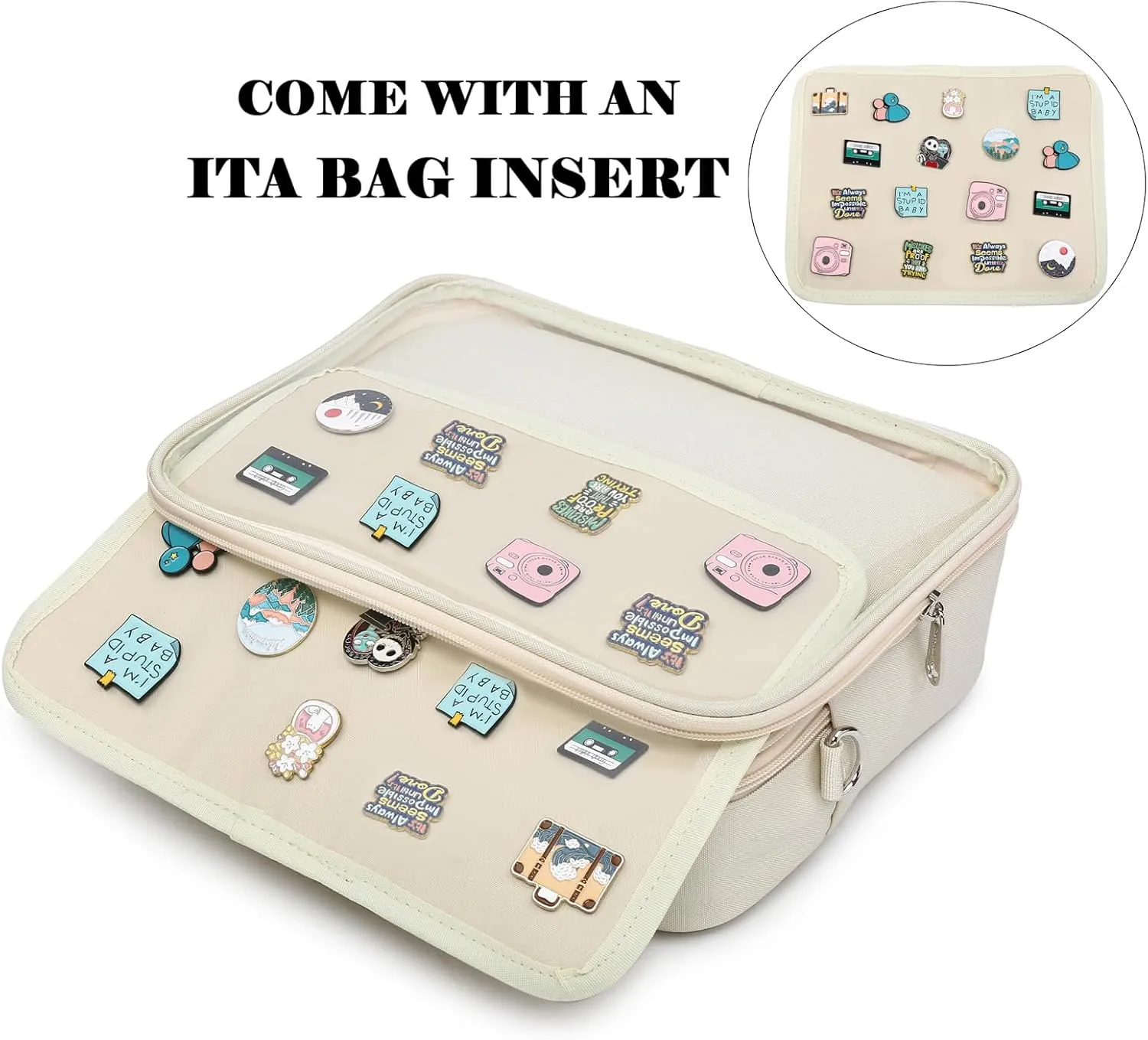 Dopamine Color Ita Bag Backpack Satchel Oxford Crossbody Messenger Shoulder Bag