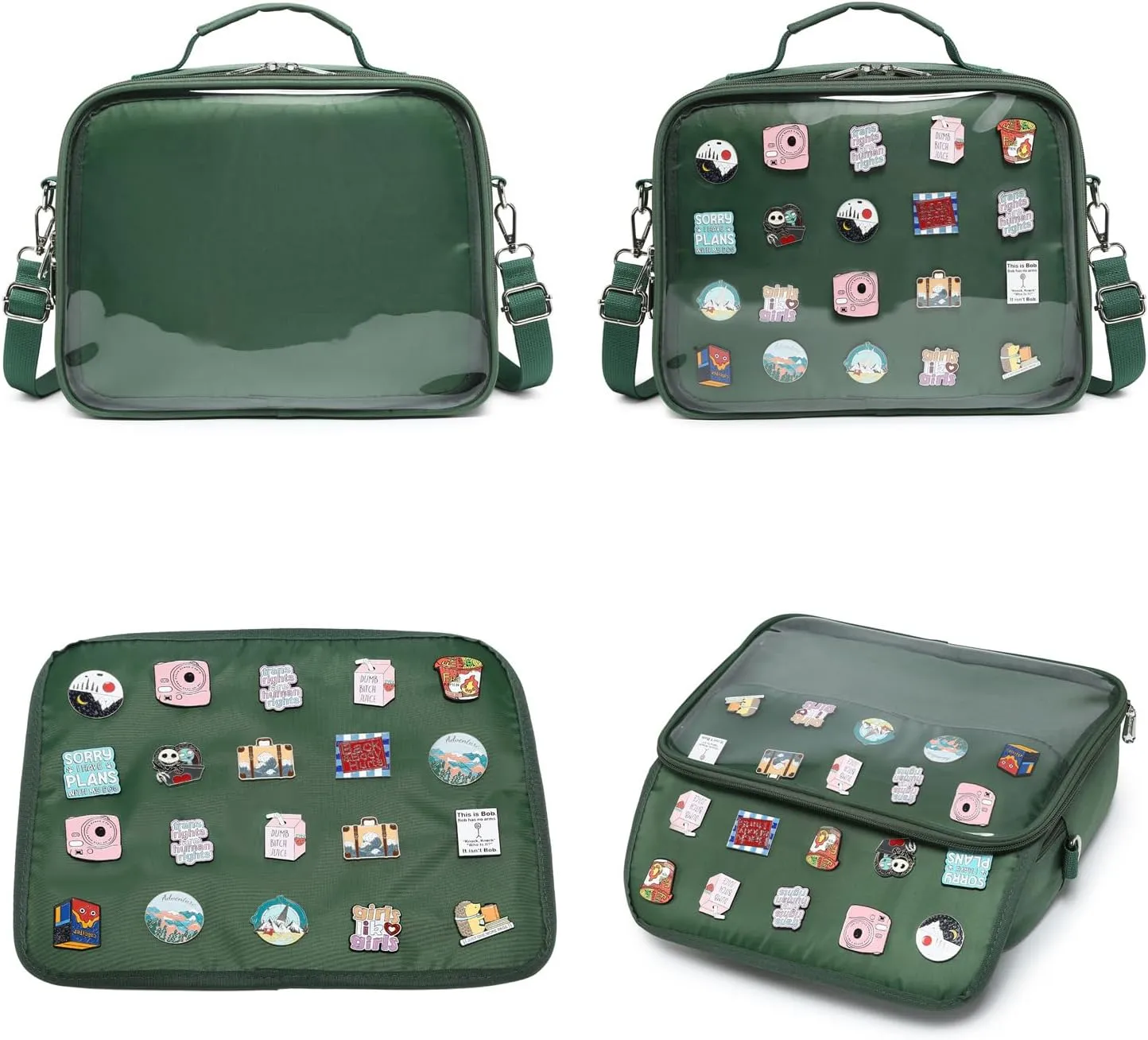 Dopamine Color Ita Bag Backpack Satchel Oxford Crossbody Messenger Shoulder Bag