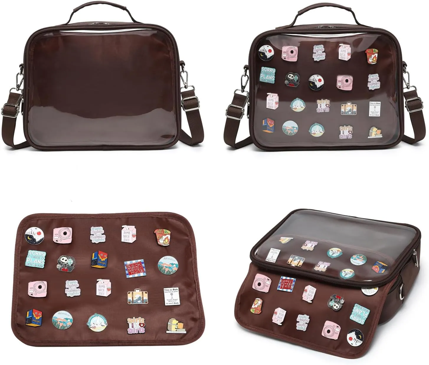 Dopamine Color Ita Bag Backpack Satchel Oxford Crossbody Messenger Shoulder Bag