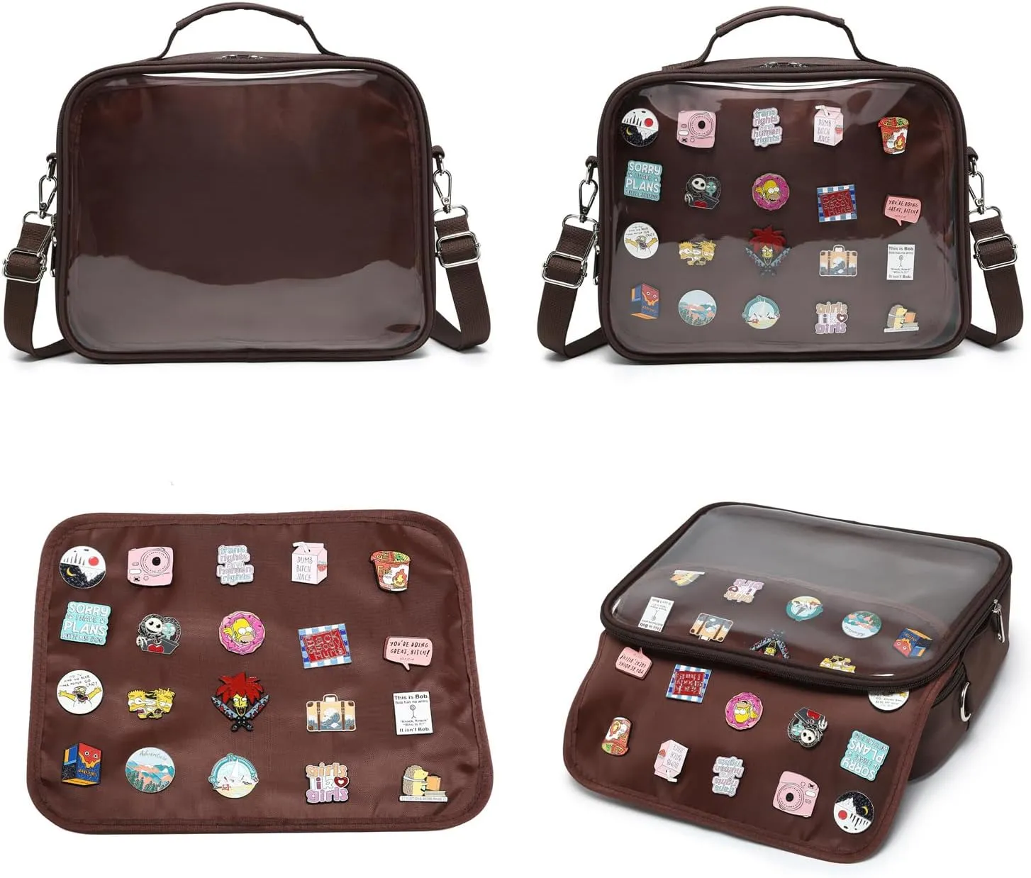 Dopamine Color Ita Bag Backpack Satchel Oxford Crossbody Messenger Shoulder Bag