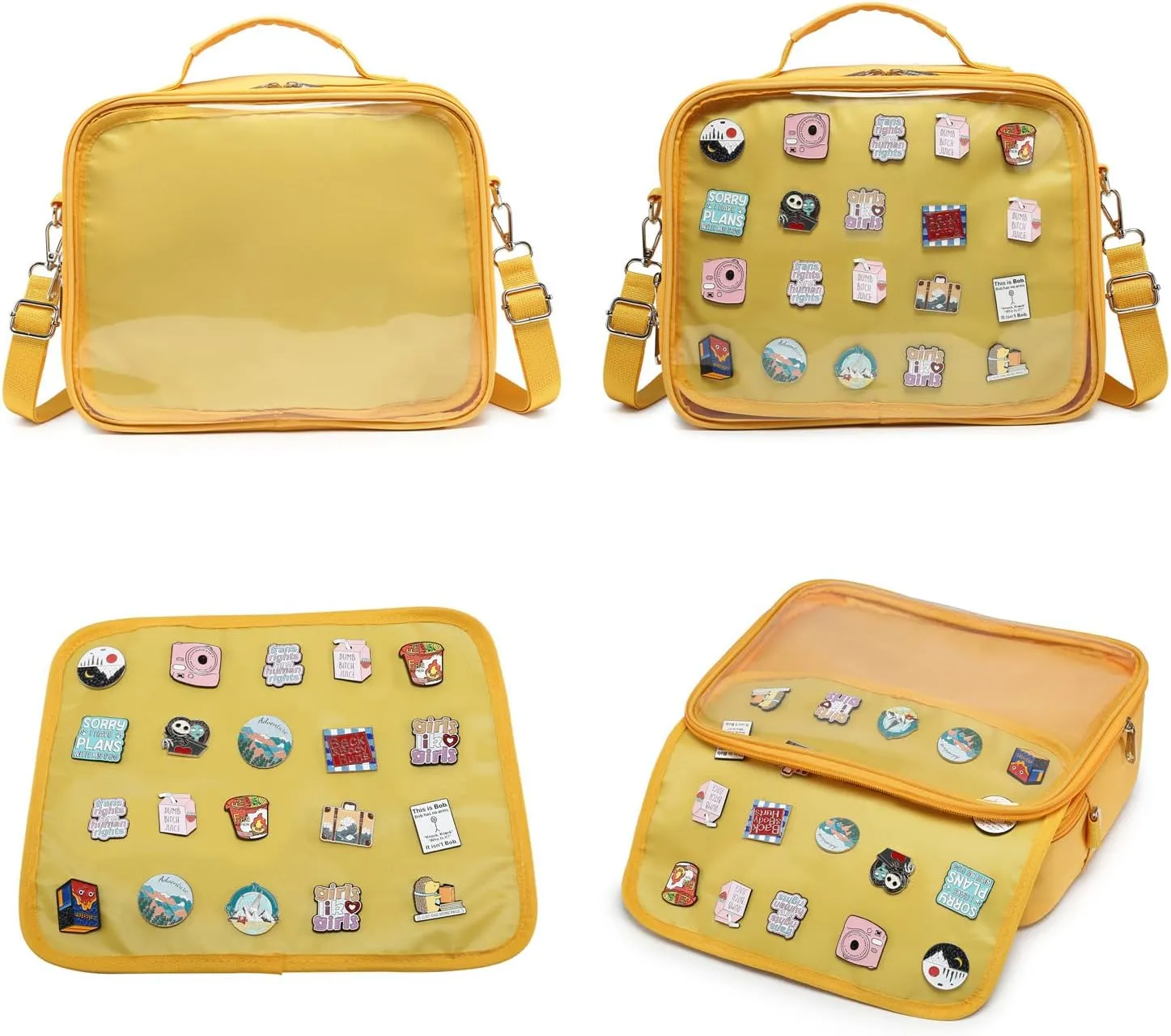 Dopamine Color Ita Bag Backpack Satchel Oxford Crossbody Messenger Shoulder Bag