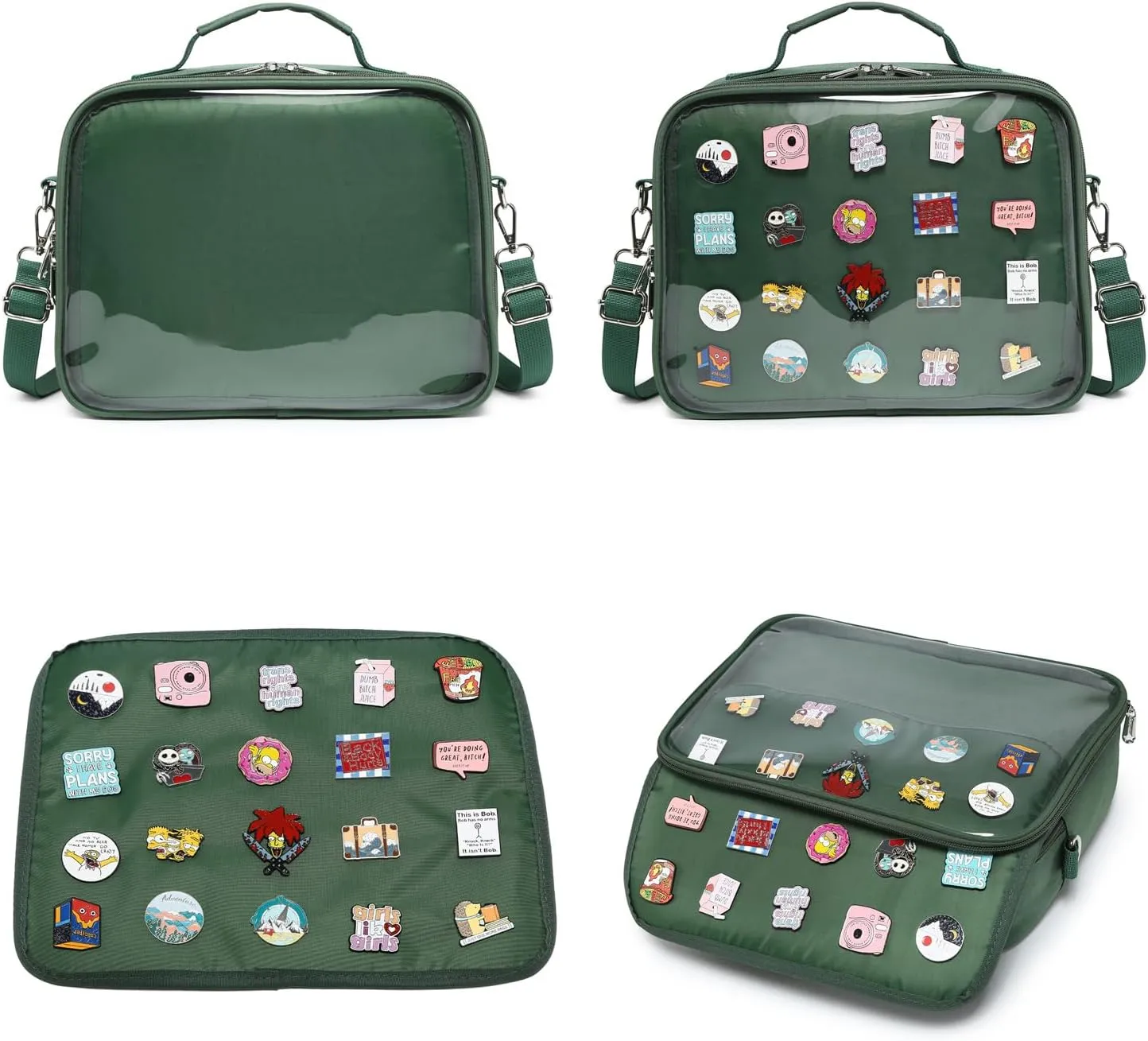 Dopamine Color Ita Bag Backpack Satchel Oxford Crossbody Messenger Shoulder Bag