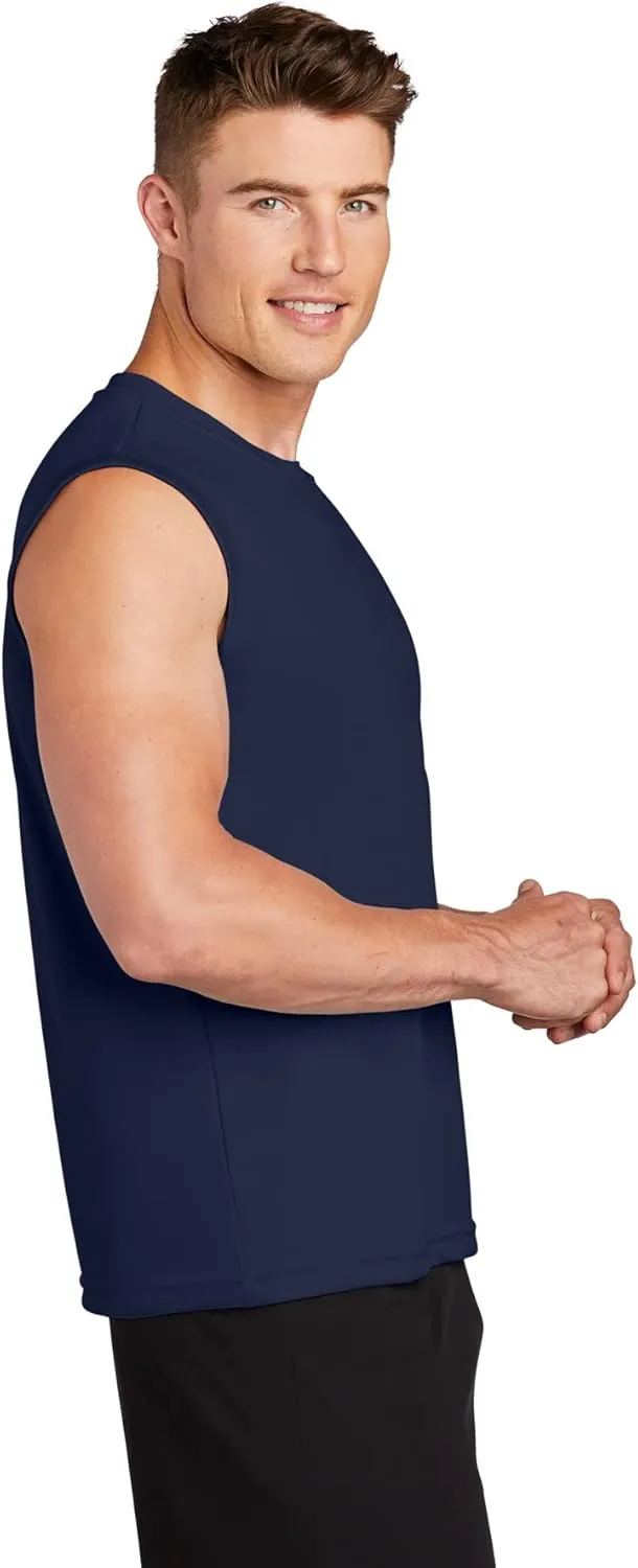 DRIEQUIP Mens Sleeveless Moisture Wicking Muscle T-Shirts. XS-4XL
