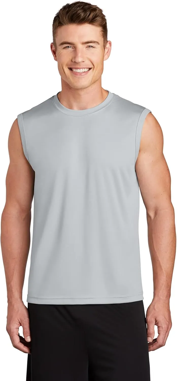 DRIEQUIP Mens Sleeveless Moisture Wicking Muscle T-Shirts. XS-4XL