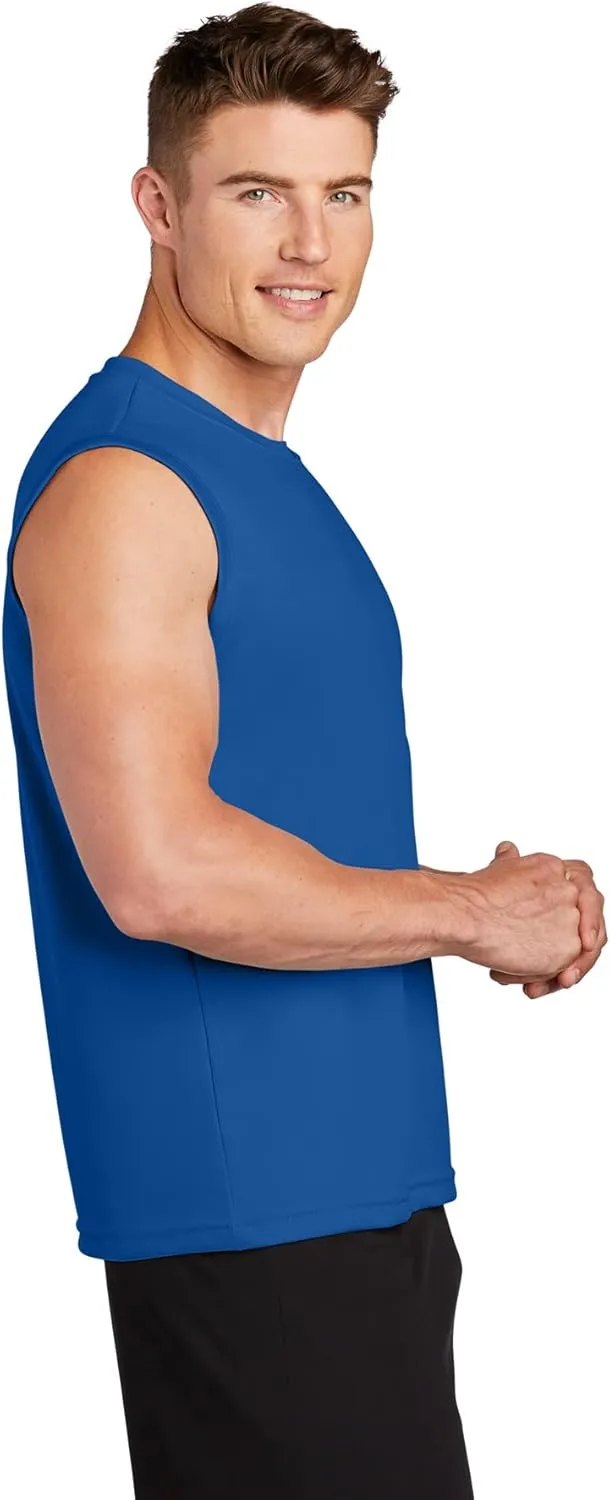 DRIEQUIP Mens Sleeveless Moisture Wicking Muscle T-Shirts. XS-4XL