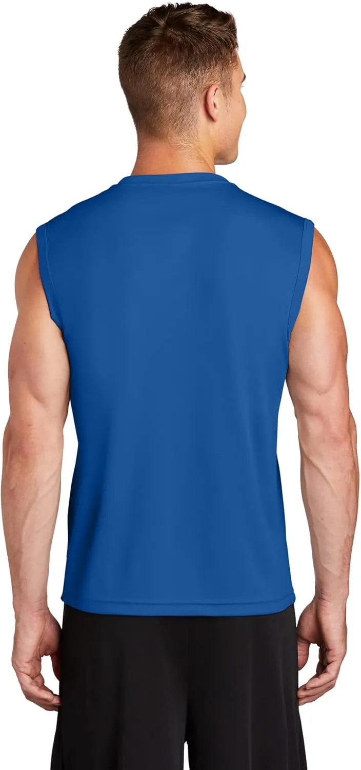 DRIEQUIP Mens Sleeveless Moisture Wicking Muscle T-Shirts. XS-4XL