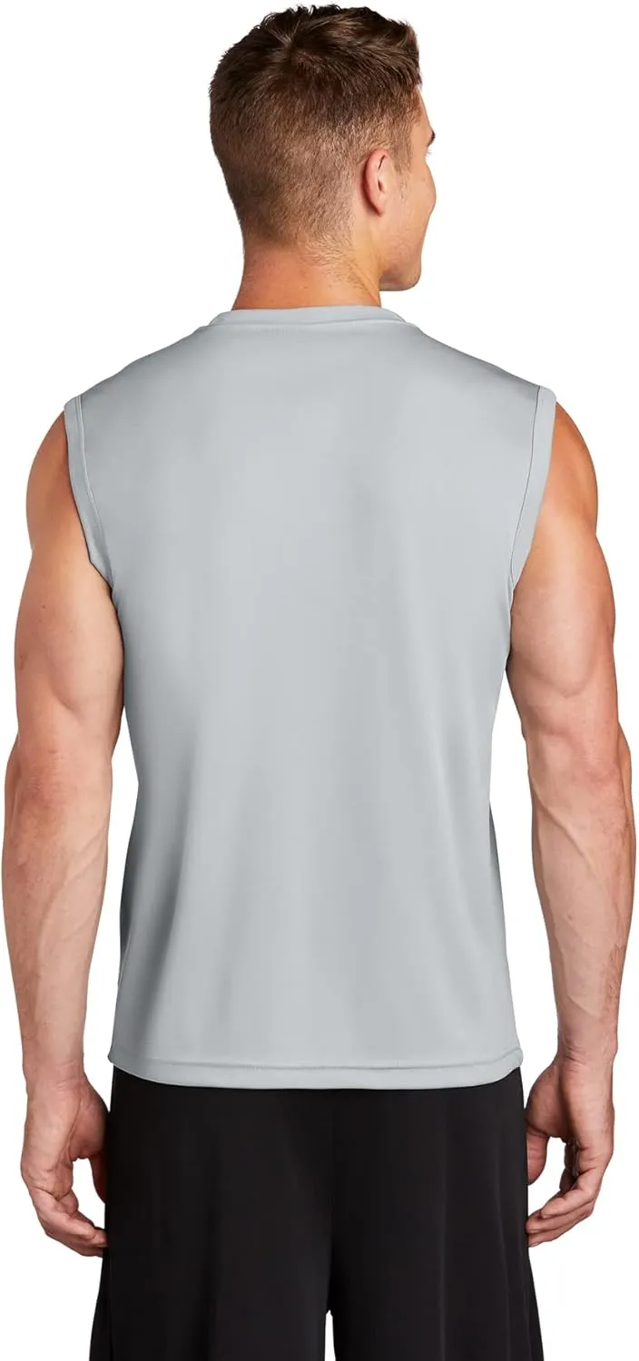 DRIEQUIP Mens Sleeveless Moisture Wicking Muscle T-Shirts. XS-4XL