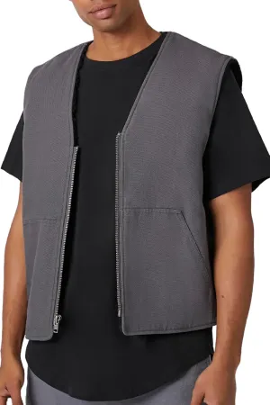 Forever 21 Men's Faux Shearling Zip-up Vest