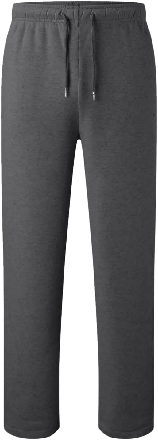 FZVYD Men's Sweatpants Athletic Lounge Pants Elastic Waist Drawstring Casual Joggers Relaxed Tapered Trousers with Pockets
