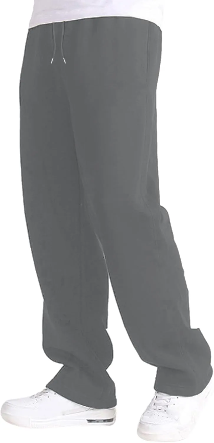 FZVYD Men's Sweatpants Athletic Lounge Pants Elastic Waist Drawstring Casual Joggers Relaxed Tapered Trousers with Pockets