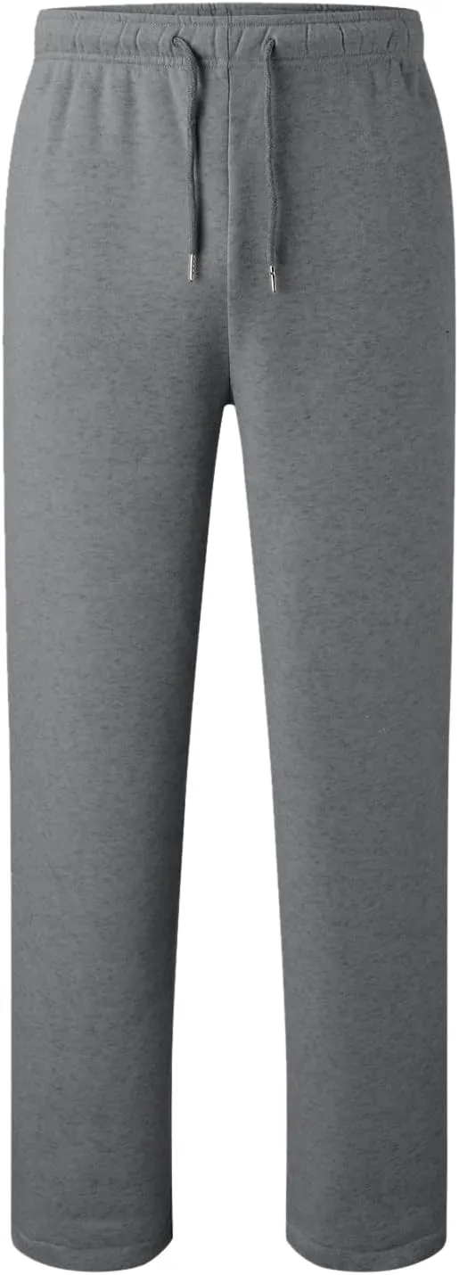 FZVYD Men's Sweatpants Athletic Lounge Pants Elastic Waist Drawstring Casual Joggers Relaxed Tapered Trousers with Pockets