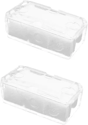 Gerrit Clear Purses 2 Pcs Transparent Watch Box Plastic Pet Man Phone Case Cosmetic Jewelry Bracelets, Transparentx2pcs