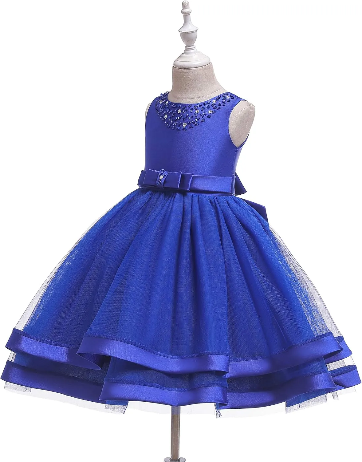 Glamulice Flower Girls Ruffles Dress Vintage Wedding Bridesmaid Party Dresses Holiday Kids Formal Pageant Gown