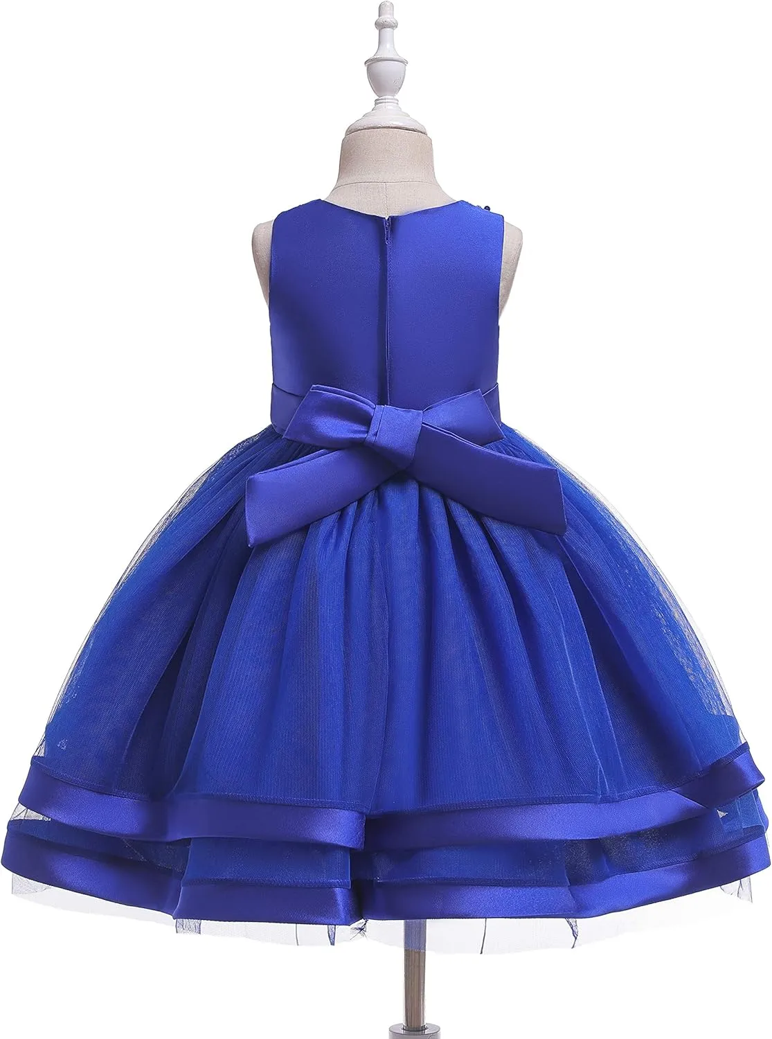 Glamulice Flower Girls Ruffles Dress Vintage Wedding Bridesmaid Party Dresses Holiday Kids Formal Pageant Gown