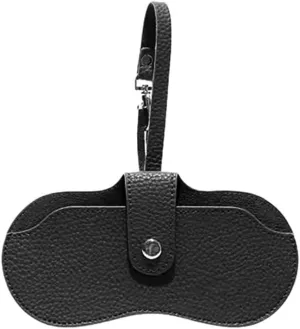 Glasses Case Women's Portable PU Leather Sunglasses Bag Pendant Storage