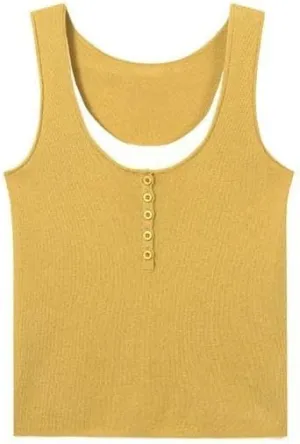 Hgvcfcv Women Wool Tanks Color Block Chic Camis Women's Lingerie Camisoles