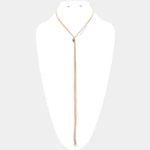 iLLASPARKZ Knot Pointed Multi Layered Metal Necklace