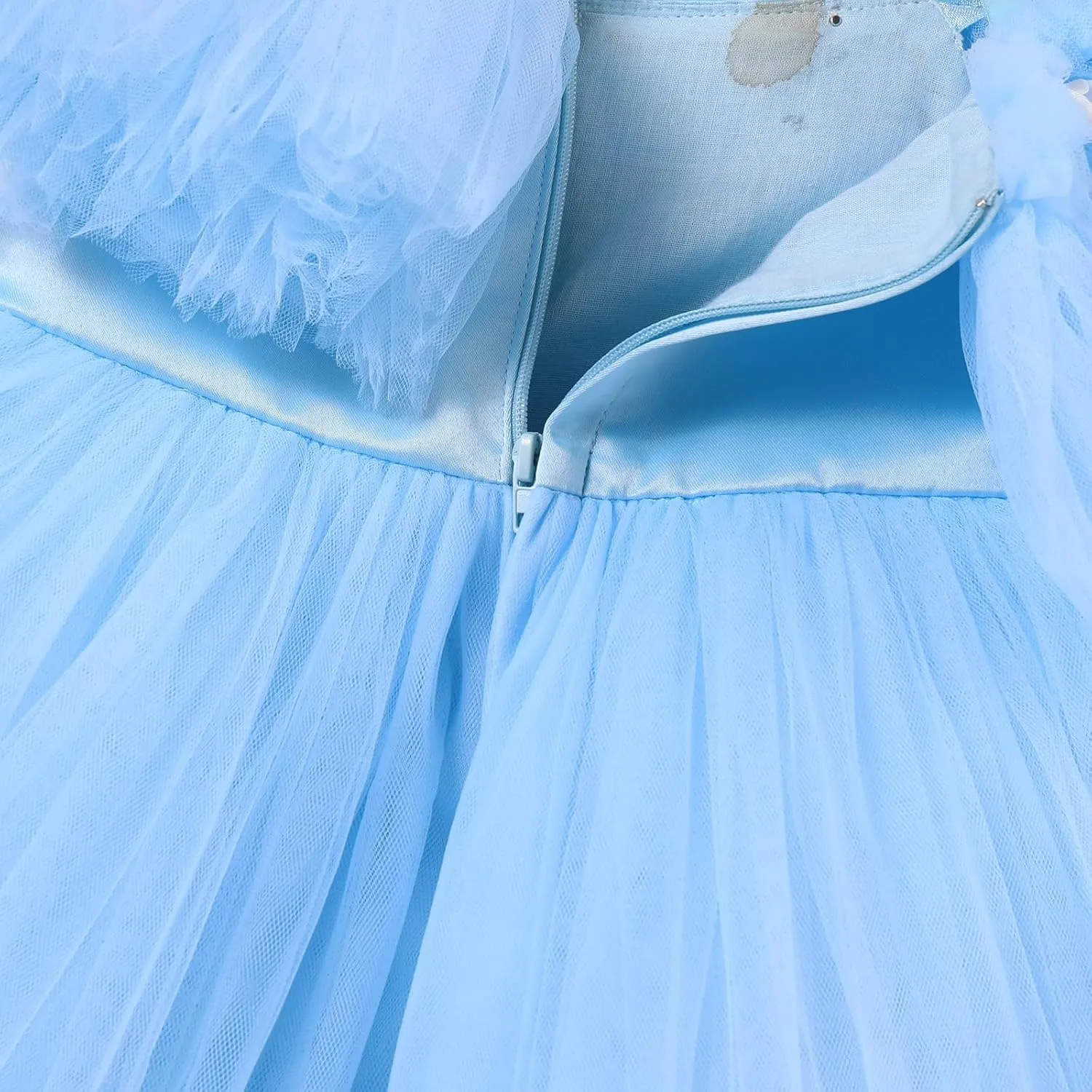 IMEKIS Toddler Girls Butterfly Birthday Dress Pageant Party Ruffle Tulle Tutu Dresses Cake Smash Photo Shoot Outfit
