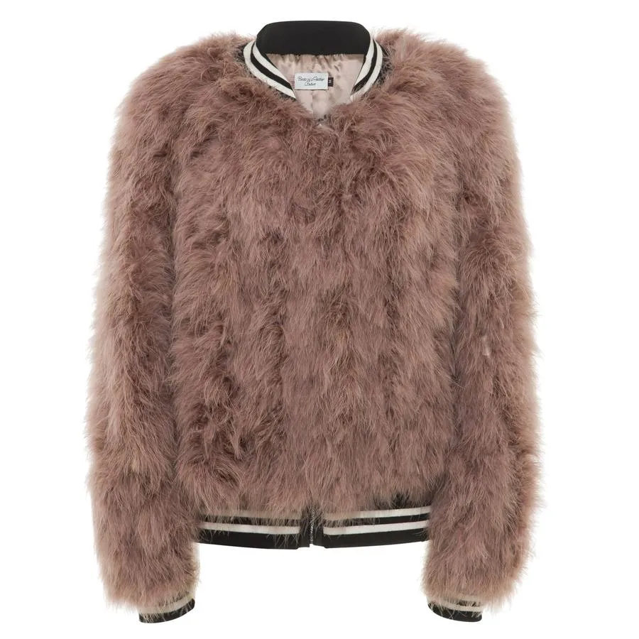 Jacket Feather Bomber  Dusty Rose