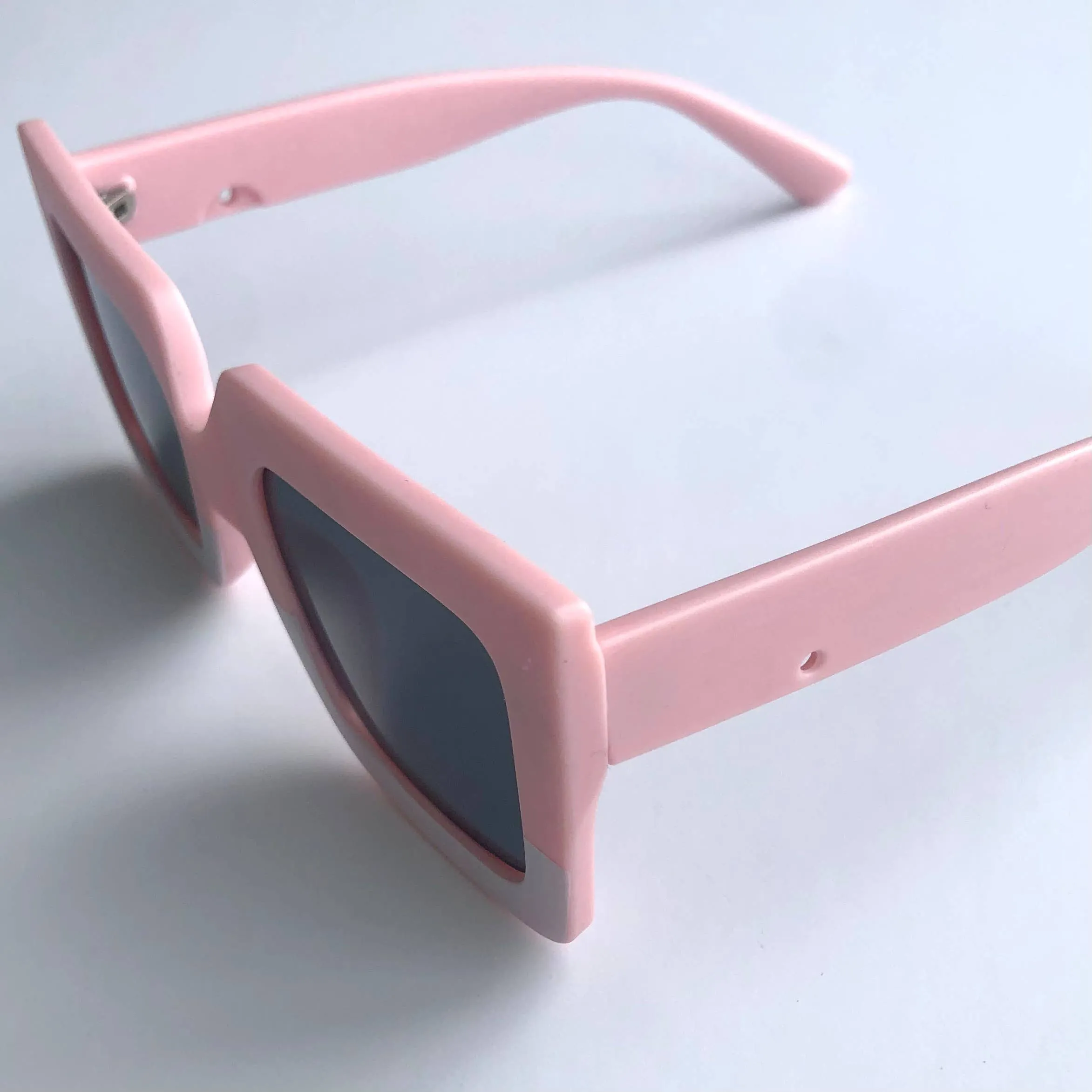 Kids Sunglasses Retro Square Two Tone: Pumpkin/white