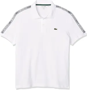 Lacoste Men's Short Sleeve Regular Fit Mini Piqu with Shoulder Taping Polo Shirt