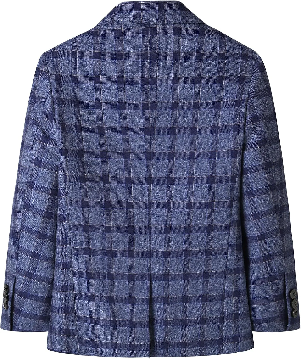 Lamgool Boys Plaid Suits 3 Piece Slim Fit Formal Set for Kids Prom Wedding Outfits Tuxedo Blazer Jacket Vest Pant Size 4T-16Y