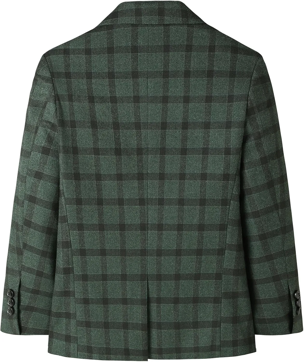 Lamgool Boys Plaid Suits 3 Piece Slim Fit Formal Set for Kids Prom Wedding Outfits Tuxedo Blazer Jacket Vest Pant Size 4T-16Y