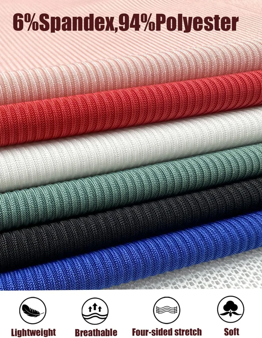 Lehmanlin Men's Muscle T Shirts Slim Fit Athletic Bodybuilding T-Shirts Stretch Ribbed Lightweight V Neck Undershirt Top