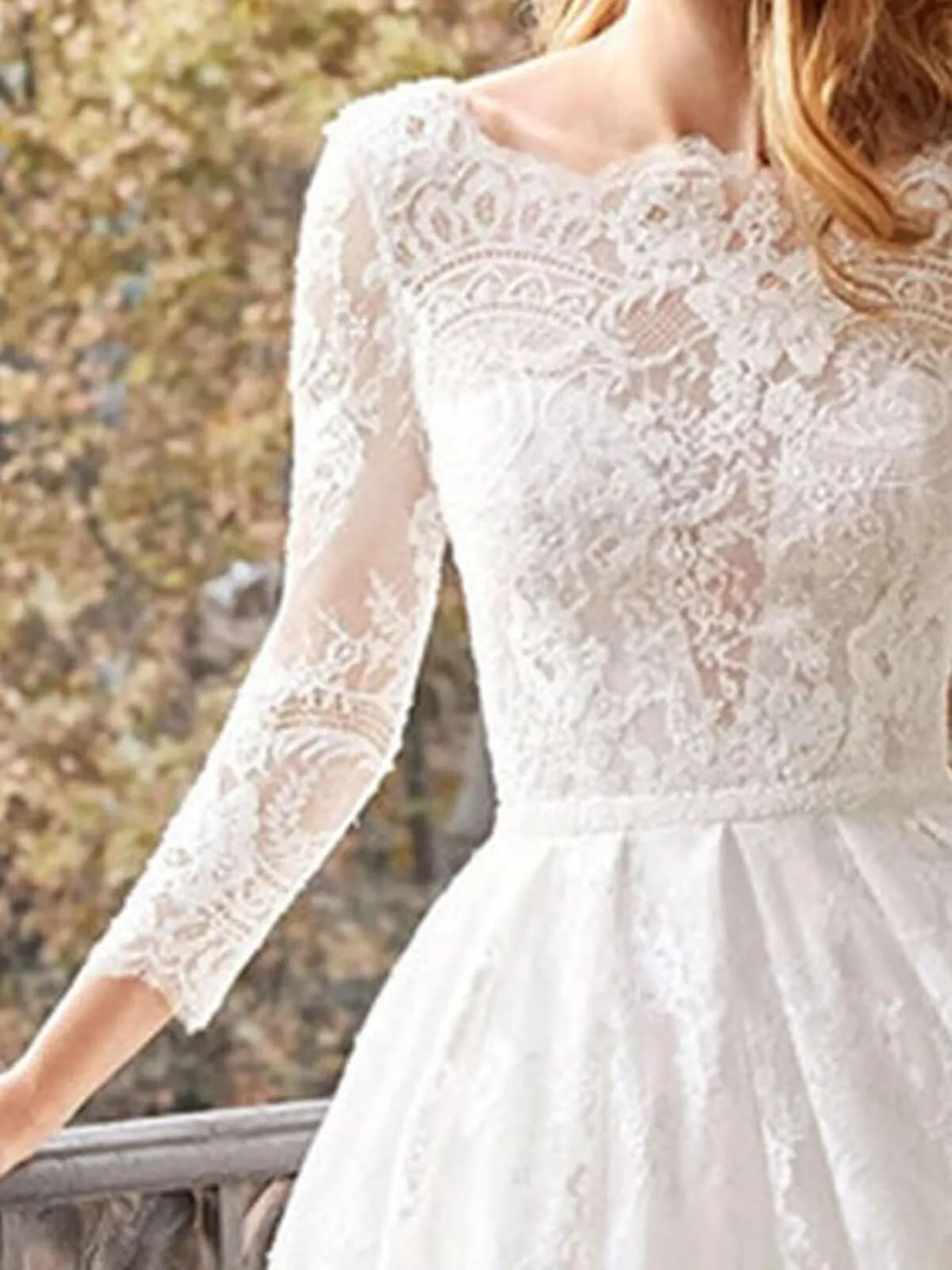 Long Sleeve Short Wedding Dresses for Bride Tulle Lace Wedding Dress for Women Boho Engagement Bridal Shower Dress