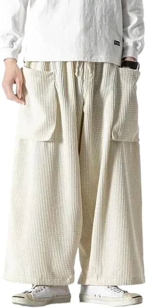 Men Casual Wide Leg Pants Streetwear Harem Pants Mens Long Trousers Loose Male Oversized Harajuku Trousers