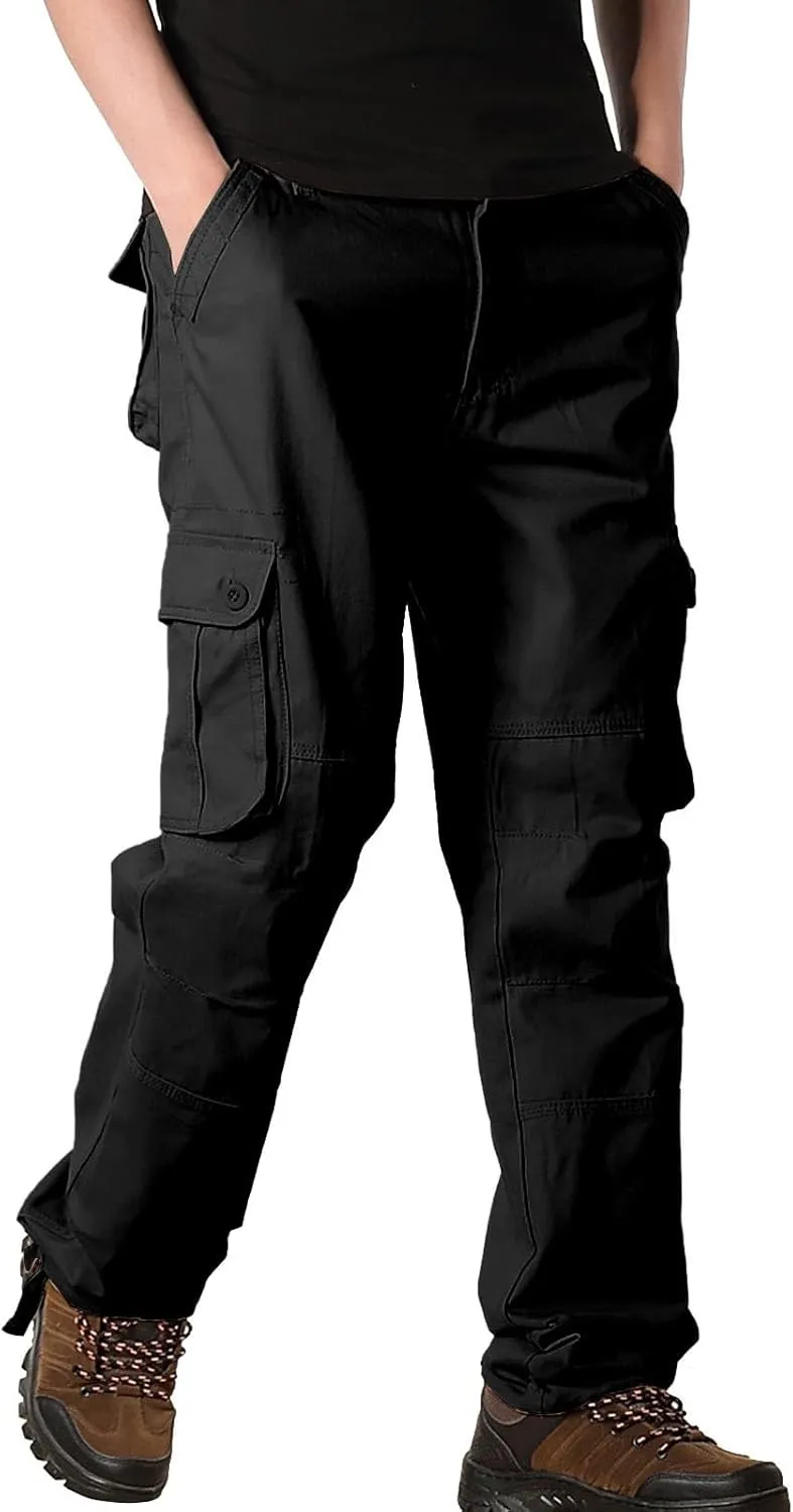 Mens Cargo Pants Casual Pantaln para Hombre De Moda Work Pants for Men Cargo Big Men's Sweatpants Drawstring Pant