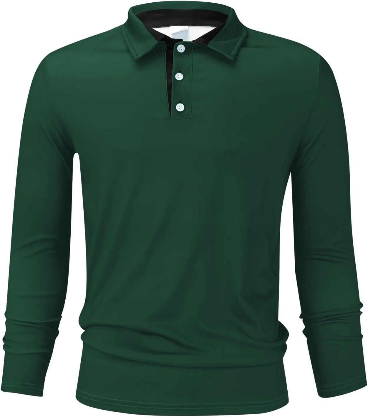 Mens Clothes Turtleneck Plush Sweater Men's Button Pullover Plush Sweater with Pocket Quick Dry Polyester Tshirts