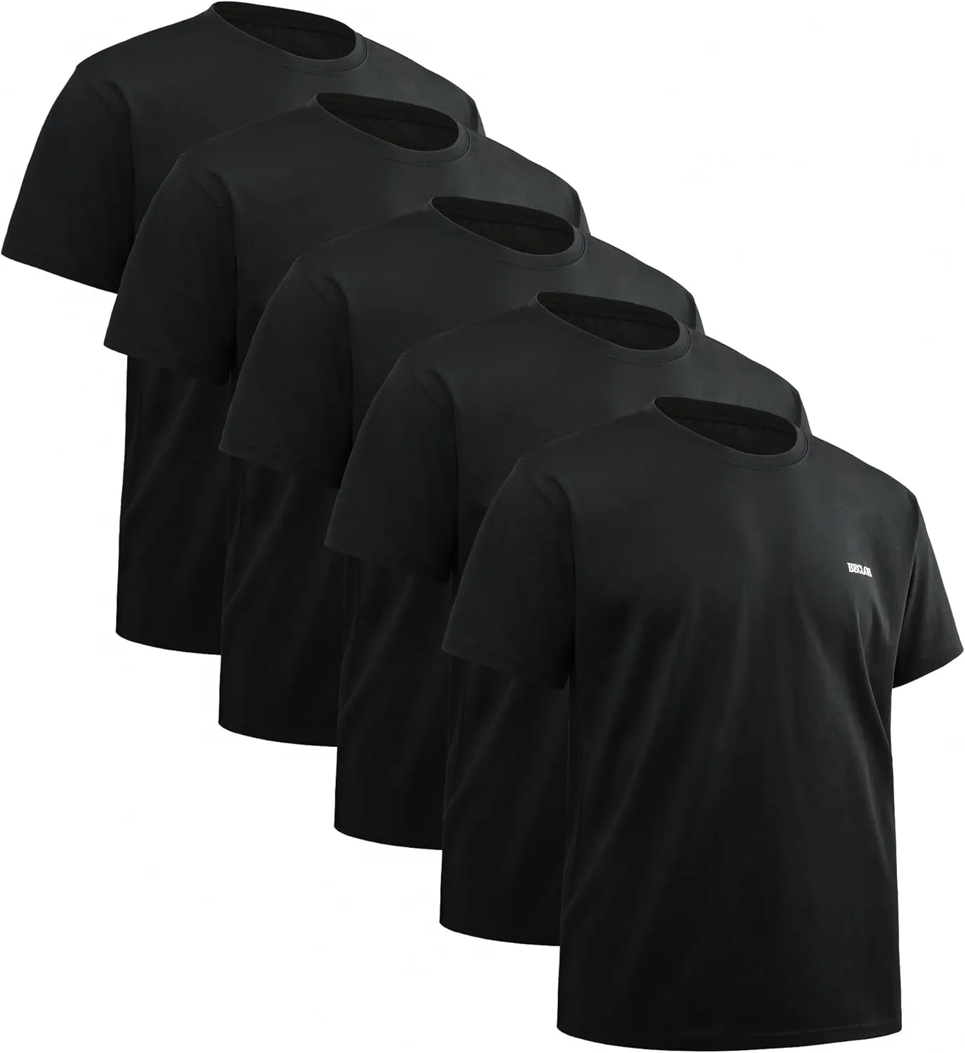 Men's Loose Fit Mens-Short-Sleeve T-Shirt 100% Cotton Crew Neck Soft Fitted Tees S-3XL Fresh Classic Tshirts