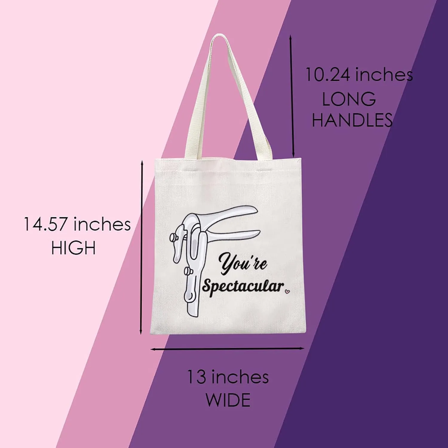 Midwife Survival Kit OBGYN Gift Doula Thank You Gift You're Spectacular Makeup Zipper Pouch Bag for Doctor Nurse (Tote)