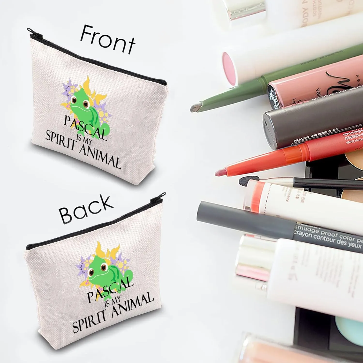MNIGIU P-asca-l Gift P-asca-l Lover Cosmetic Bag Cartoon Movie Inspired Gift P-asca-l is My Spirit Animal Zipper Pouch Bag for Women Girls (Spirit Animal)