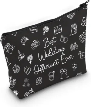 MNIGIU Wedding Officiant Cosmetic Bag Wedding Officiant Wedding Thank You Gift Pastor Gift (Wedding Bag)