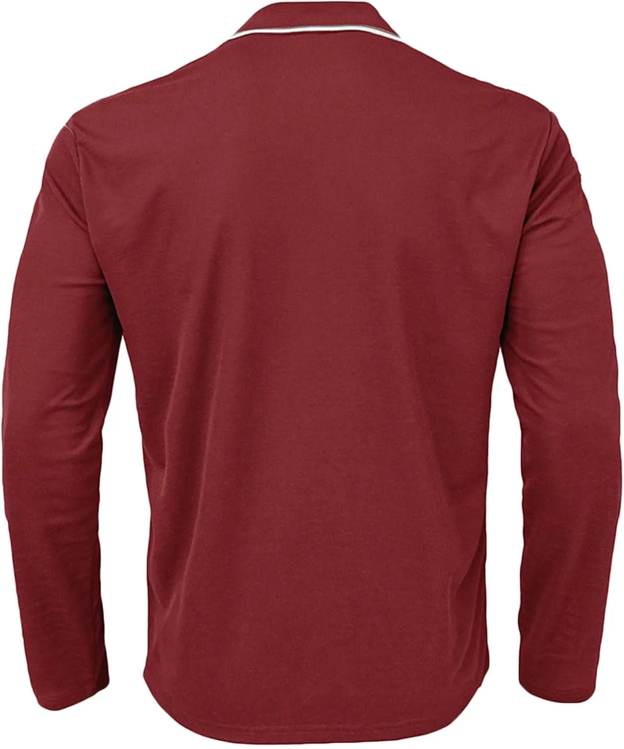 Muscularfit Long Sleeve Shirts for Men 2023 Fashion Solid Button Down Polo Shirts Casual Formal Work Collar Pullover T Shirt